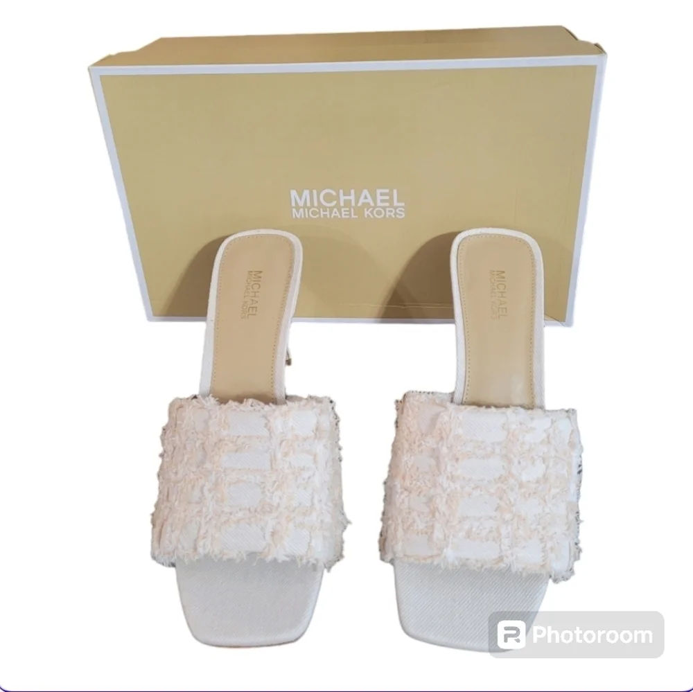 MICHAEL Mickael Kors Heeled Mule Sandal 7.5